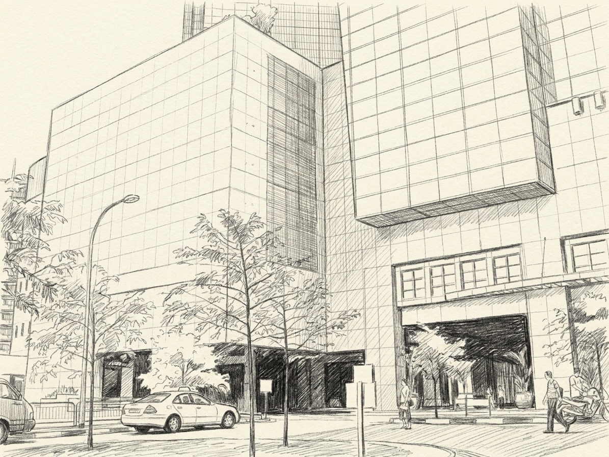 The glass mall frontage at Novena, illustrating novena and newton renter's guide